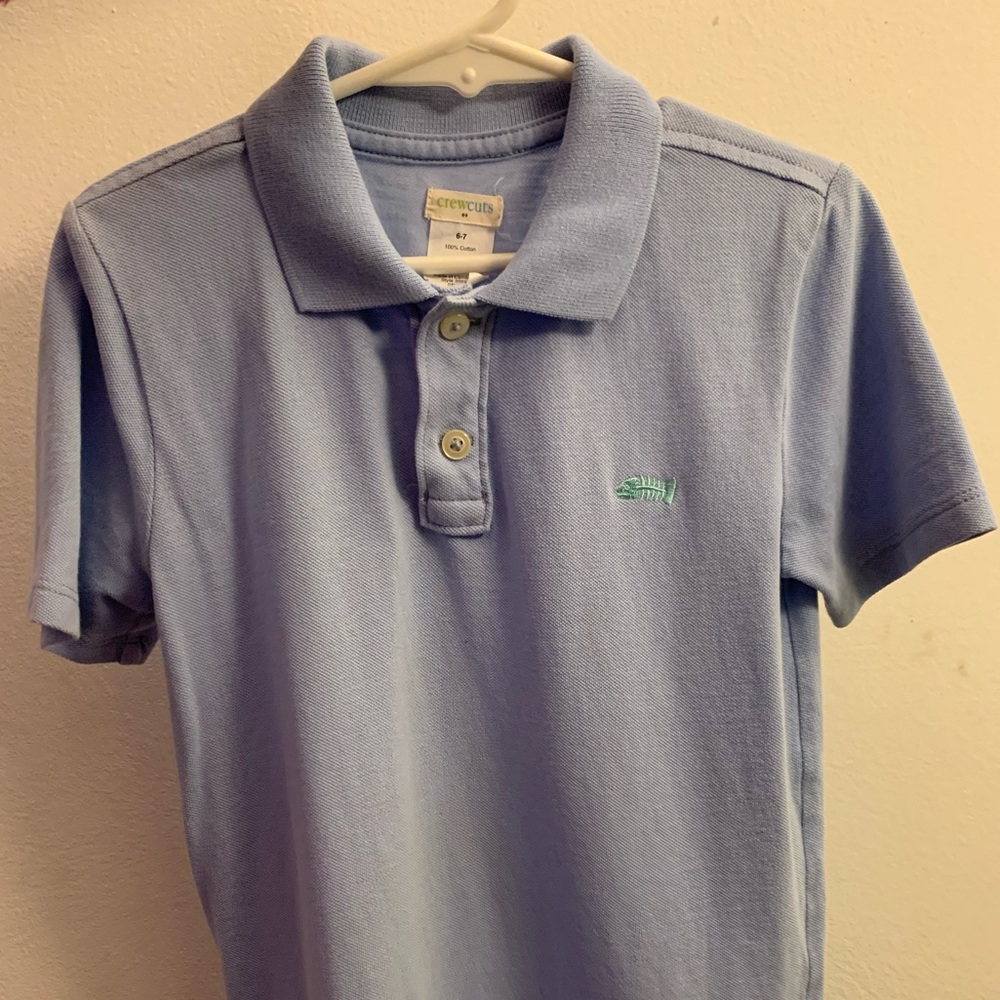 Baby Blue Boys’ Crewcuts Short Sleeve Pique Polo